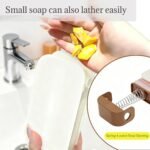 Anubhav Janni 2 In 1 Cloth Washing Brush Foaming Soap Box with Roller Scrub Portable Bar Dispenser for Cleaning Storage  Travel Holes Spring Holder Dishwashing Bathroom (Pack Of 1 Pcs) - Image 3