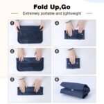 Anubhav Janni Travel Bag Dark Blue Set Organizer Packing Cubes Lightweight Luggage Organizers With Laundry Or Toiletry Organiser in Cosmetics Makeup Bags Shoe For Travel (Set Of 7) - Image 5
