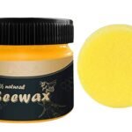 Anubhav Janni Bee Wax 80 Gm Wood Seasoning Natural Traditional Beeswax Polish Furniture Cleaner Door Tables Chairs Cabinets Floors Beautify Protect Furniture Wood Cabinet (Pack Of 1 Pcs)