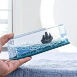 Anubhav Janni Black Titanic Ship Decoration - Unsinkable Model in a Clear Motion Bottle for Stress Relief Office or Home Desk Decor Gift and Paperweight Design Moving Cruise  (pack of 1) - Image 5