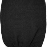 Anubhav Janni Black Body Gloves Exfoliating Glove Pure Viscose Fibre Double Layered For Magic Peeling Bath Dead Skin Tan Removal Face Premium Glove Rayon Reusable Shower Scrub bath (Set Of 2)