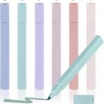 Anubhav Janni Highlighter Pen Aesthetic Cute Highlighters pen, Bible Chic Modern Minimal Pastel Tip Soft Chisel Marker Pens  Journaling Home Dual No Bleed Markers Study School Office (Set Of 6)