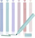 Anubhav Janni Highlighter Pen Aesthetic Cute Highlighters pen, Bible Chic Modern Minimal Pastel Tip Soft Chisel Marker Pens  Journaling Home Dual No Bleed Markers Study School Office (Set Of 6)