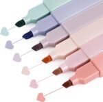 Anubhav Janni Highlighter Pen Aesthetic Cute Highlighters pen, Bible Chic Modern Minimal Pastel Tip Soft Chisel Marker Pens  Journaling Home Dual No Bleed Markers Study School Office (Set Of 6) - Image 2