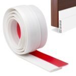 Anubhav Janni Door Shield Tape White Silocone Sealing Strip  Home Silicone Waterproof Window Door Seal Cockroach Insect Bugs Stopper White Red Sealer Rubber Bottom Office (Pack Of 1 Pcs)