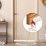 Anubhav Janni Door Shield Tape White Silocone Sealing Strip  Home Silicone Waterproof Window Door Seal Cockroach Insect Bugs Stopper White Red Sealer Rubber Bottom Office (Pack Of 1 Pcs) - Image 5