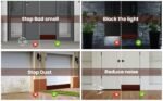 Anubhav Janni Door Shield Tape Brown Bottom Sealing Strip Self Adhesive Rubber Gap Filler Draft Stopper Silicone And Window Strip For Home Weather Stripping Air Gap (Pack Of 1 Pcs) - Image 5