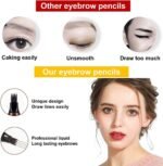 Anubhav Janni Eyebrow Pen Brown Pencil Waterproof Pencil Micro Fork Tip Applicator Creates Tattoo Tint Contour Ring Professional 4 Point Pen Marker Based On Clear Waterproof (Pack Of 1 Pcs) - Image 2