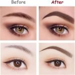 Anubhav Janni Eyebrow Pen Brown Pencil Waterproof Pencil Micro Fork Tip Applicator Creates Tattoo Tint Contour Ring Professional 4 Point Pen Marker Based On Clear Waterproof (Pack Of 1 Pcs) - Image 4