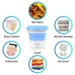 Anubhav Janni Mini Washing Machine Portable Machine Mini Washer Upgraded Spin Basket Clothes Folding Underwear Travel Home Baby Clothes Suitable Underwear Deep Cleaning Clothes (Pack Of 1 Pcs) - Image 3