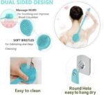 Anubhav Janni Long Handle Bath Brush Silicone Back Scrubber Shower Bath Body Brush with Long Handle BPA-Free Hypoallergenic Eco-Friendly for Soft brush Exfoliator Shower New Update (pack of 1) - Image 8