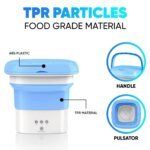 Anubhav Janni Mini Washing Machine Portable Machine Mini Washer Upgraded Spin Basket Clothes Folding Underwear Travel Home Baby Clothes Suitable Underwear Deep Cleaning Clothes (Pack Of 1 Pcs) - Image 9