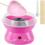 Anubhav Janni Cotton Candy Maker Mini Electric Machine Home Fast Floss Removable Bowl Splash Guard Tabletop Party Dessert Kids Family Celebrations Hard Candy Sugar Free Floss (Pack Of 1 Pcs)