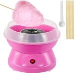 Anubhav Janni Cotton Candy Maker Mini Electric Machine Home Fast Floss Removable Bowl Splash Guard Tabletop Party Dessert Kids Family Celebrations Hard Candy Sugar Free Floss (Pack Of 1 Pcs)