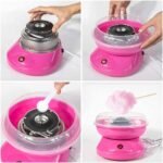 Anubhav Janni Cotton Candy Maker Mini Electric Machine Home Fast Floss Removable Bowl Splash Guard Tabletop Party Dessert Kids Family Celebrations Hard Candy Sugar Free Floss (Pack Of 1 Pcs) - Image 5