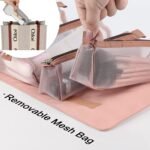 Anubhav Janni 4 In 1 Travel Bag in Toiletry Makeup Cosmetic Organizer Pouch Storage Bags Pouches Kit For Men And Women Essentials Detachable Travels Pink (Pack Of 1 Pcs) - Image 8