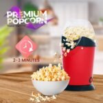 Anubhav Janni Popcorn Maker 1200w Electric Hot Air Popper Machine Oil Free Healthy Snack Kids Adults Fast Home Movie Nights Parties Easy One Touch Operation Automatic Home (Pack Of 1 Pcs) - Image 2