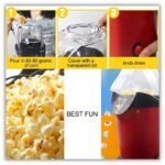 Anubhav Janni Popcorn Maker 1200w Electric Hot Air Popper Machine Oil Free Healthy Snack Kids Adults Fast Home Movie Nights Parties Easy One Touch Operation Automatic Home (Pack Of 1 Pcs) - Image 8