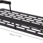 Anubhav Janni Bathroom Rack Black Self-Adhesive Multipurpose Wall Mounted Shelf and for Kitchen Plastic Organiser Without Drill Shelves Accessories Self Adhesive Racks Holder stand (pack of 1)