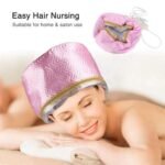 Anubhav Janni Spa Cap Hair Care Thermal Head Treatment with Beauty Steamer Nourishing Heating For Women for Deep Conditioning Pink Home Adjustable Heat Mask Dry Damaged Frizz Repair (pack of 1) - Image 7