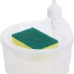 Anubhav Janni Soap Dispenser for Dishwasher Liquid Holder Sponge Bathroom Through Pump Double Layer Accessories with Kitchen Sink Items soap dish wash (pack of 1)