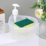 Anubhav Janni Soap Dispenser for Dishwasher Liquid Holder Sponge Bathroom Through Pump Double Layer Accessories with Kitchen Sink Items soap dish wash (pack of 1) - Image 8