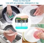 Anubhav Janni Square Soap Dispenser for Kitchen and Sponge Holder Dish Sink dishwashing Dishwasher Liquid Instant Refill Durable Pump Free Countertop Bathroom Accessories (pack of 1) - Image 6