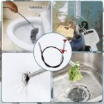 Anubhav Janni 160 cm Sink Cleaning Pipe Drain Cleaner Hair Catcher Wire for Kitchen Drainer Spring Stick Strainer Tool Stainless Steel - Tools Heavy Duty Drainage Flexible Wires (pack of 1) - Image 3