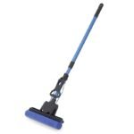 Anubhav Janni Squeeze Sponge Mop Adjustable Floor Mops with Long Stainless Steel Handle for Cleaning Floors Includes Wet Dry Pad Sponge Telescopic Pole Extendable Mop stick Tile Wood (pack of 1)