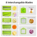 Anubhav Janni 14-in-1 Nicer Dicer Multipurpose Vegetable Fruit Chopper Grater Peeler Slicer Dicer Chipser Food-Grade Body Easy Clean Push Button Kitchen Cutter Tool Nicer Slicer (pack of 1) - Image 5
