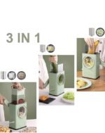 Anubhav Janni 4 in 1 Mandoline Slicer Vegetable Slicer Round Slicer Grater Shredder Salad Maker Large Feed Port Suction Base Cutter for Vegetable Fruit Cookie Oreo Nuts and Cheese Drum (pack of 1) - Image 8