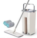 Anubhav Janni Bucket Mop Heavy Quality Floor with Flexible Kitchen tap Flat Squeeze Cleaning Supplies 360 Head Reusable Pads Clean Home Cleaners Cleaner (pack of 1)