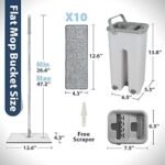 Anubhav Janni Bucket Mop Heavy Quality Floor with Flexible Kitchen tap Flat Squeeze Cleaning Supplies 360 Head Reusable Pads Clean Home Cleaners Cleaner (pack of 1) - Image 3