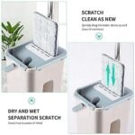 Anubhav Janni Bucket Mop Heavy Quality Floor with Flexible Kitchen tap Flat Squeeze Cleaning Supplies 360 Head Reusable Pads Clean Home Cleaners Cleaner (pack of 1) - Image 4