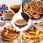Anubhav Janni Mini Waffle Maker Machine Iron Home Appliances Kitchen Easy to Clean Perfect for Breakfast Dessert Sandwich Pan Cakes Other Snacks Assorted Electric Non-Stick (pack of 1) - Image 5