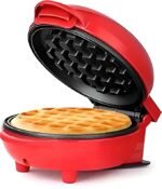 Anubhav Janni Mini Waffle Maker Machine Iron Home Appliances Kitchen Easy to Clean Perfect for Breakfast Dessert Sandwich Pan Cakes Other Snacks Assorted Electric Non-Stick (pack of 1) - Image 8