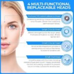 Anubhav Janni Derma Suction 4-in-1 Electric Blackhead Remover Vacuum Pore Cleaner Tool for Men Women Acne Pimple Whitehead Extractor Facial Skin Care Device Nose Face with Adjustable (pack of 1) - Image 5