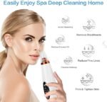 Anubhav Janni 6 in 1 Multi-function Blackhead Remover Tools Electric Derma suction Machine USB Rechargeable Acne Pimple Pore Cleaner Vacuum tool Facial Cleanser Device for Nose (pack of 1) - Image 6