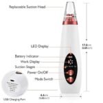 Anubhav Janni 6 in 1 Multi-function Blackhead Remover Tools Electric Derma suction Machine USB Rechargeable Acne Pimple Pore Cleaner Vacuum tool Facial Cleanser Device for Nose (pack of 1) - Image 8
