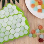 Anubhav Janni 37 Cavity Ice Cube Tray Silicone for Freezer Honeycomb Mould Flexible Chocolate Cake Maker Trays Chilled Drinks Reusable Shape Mold Small Cubes Easy Releasy (pack of 1) - Image 2