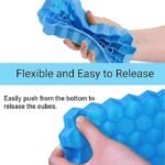 Anubhav Janni 37 Cavity Ice Cube Tray Silicone for Freezer Honeycomb Mould Flexible Chocolate Cake Maker Trays Chilled Drinks Reusable Shape Mold Small Cubes Easy Releasy (pack of 1) - Image 5