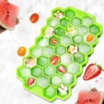 Anubhav Janni 37 Cavity Ice Cube Tray Silicone for Freezer Honeycomb Mould Flexible Chocolate Cake Maker Trays Chilled Drinks Reusable Shape Mold Small Cubes Easy Releasy (pack of 1) - Image 6