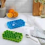 Anubhav Janni 37 Cavity Ice Cube Tray Silicone for Freezer Honeycomb Mould Flexible Chocolate Cake Maker Trays Chilled Drinks Reusable Shape Mold Small Cubes Easy Releasy (pack of 1) - Image 7