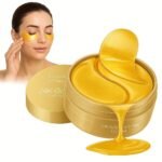 Anubhav Janni 24k Gold Eye Patches Under Mask Pure Gold Collagen Dark Circles Remover Puffiness Reducer Wrinkle Repair Wrinkle Care Skin Elasticity Brightening Retinol Woman (Pack Of 1 Pcs)