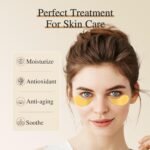 Anubhav Janni 24k Gold Eye Patches Under Mask Pure Gold Collagen Dark Circles Remover Puffiness Reducer Wrinkle Repair Wrinkle Care Skin Elasticity Brightening Retinol Woman (Pack Of 1 Pcs) - Image 6