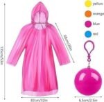 Anubhav Janni Ball Rain Card Universal Disposable Raincoats for Men Women Boys Girls Waterproof Emergency Ponchos Travel Camping Hiking Cycling Festivals Lightweight Compact  (pack of 2) - Image 8