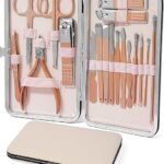 Anubhav Janni 18 in 1 Manicure Kit Stainless Steel Professional Pedicure Nail Scissors Grooming Travel Case  Set Cutter For Women Luxury for Tools with Leather (pack of 1)