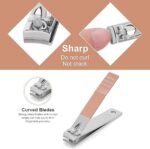Anubhav Janni 18 in 1 Manicure Kit Stainless Steel Professional Pedicure Nail Scissors Grooming Travel Case  Set Cutter For Women Luxury for Tools with Leather (pack of 1) - Image 5