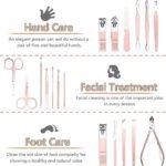 Anubhav Janni 18 in 1 Manicure Kit Stainless Steel Professional Pedicure Nail Scissors Grooming Travel Case  Set Cutter For Women Luxury for Tools with Leather (pack of 1) - Image 8