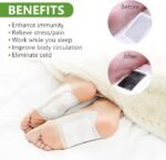 Anubhav Janni Kinoki Detox Foot Pads Natural Cleansing Patches for Stress Relief Better Sleep Herbal Body Detoxification Feet Easy-to-Use Overnight Patch Adhesive and to Organic (pack of 1) - Image 7